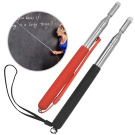 Extendable Pointer Stick 2 Colour Telescopic Pointing Rod Retractable Classroom Whiteboard Blackboard Pointer Black and Red