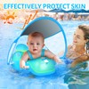 LAYCOL Baby Swimming Float with UPF50+ Sun Canopy Baby Floats