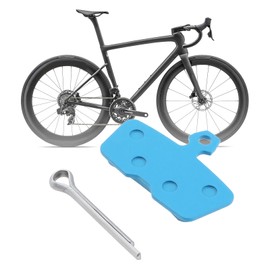 Briny River 1 Pair Bike Brake Pads Disc Blue Ceramics with Spring and Securing Clip Universally Compatible with Bikes