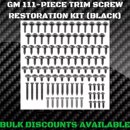 GM Replacement 1982-1987 Grand National Interior Trim Molding Exterior Engine Bay Screw Kit GM