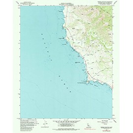 California Maps - 1959 Piedras Blancas, CA - USGS Historical Topographic Wall Art - 35in x 44in, Large Wall Art Map