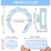 Wecoe Spa Headband And Wristband Set Skincare Headband For Washing