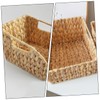 Alipis Versatile Storage Basket Woven Desktop Organizer for Kitchen Office