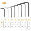 LIHAO 8x Allen Key Set Torx Key Angle Keys Star