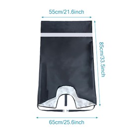 HoaaiGo 1 Piece Rain Cover Child Seat Bicycle Child Seat Bicycle Seat Rain Cover Bicycle Child Seat Universal Waterproof Cover for Children Bicycle Rear (Black)