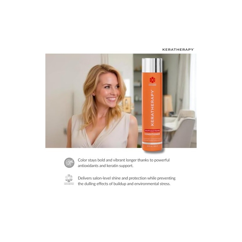 KERATHERAPY Keratin Infused Color Protect Conditioner, 10.1 Oz
