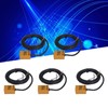 5Pcs Proximity Switch NPN Normally Closed IP65 28Hz Working Frequency