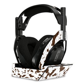 MightySkins Carbon Fiber Skin Compatible with Astro A50 Wireless Headphones + Base Station (Gen 4) - Brown Cow | Protective, Durable Textured Carbon Fiber Finish | Easy to Apply | Made in The USA