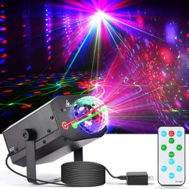 Party Lights Dj Disco Ball Light, LED Stage Strobe Lights Sound Activated with Remote Control for Xmas Club Bar Parties Holiday Christmas Birthday Wedding Home Decoration