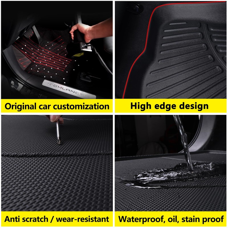 LJWAITO Floor Mats & Cargo Liners for 2011-2017 Honda Odyssey