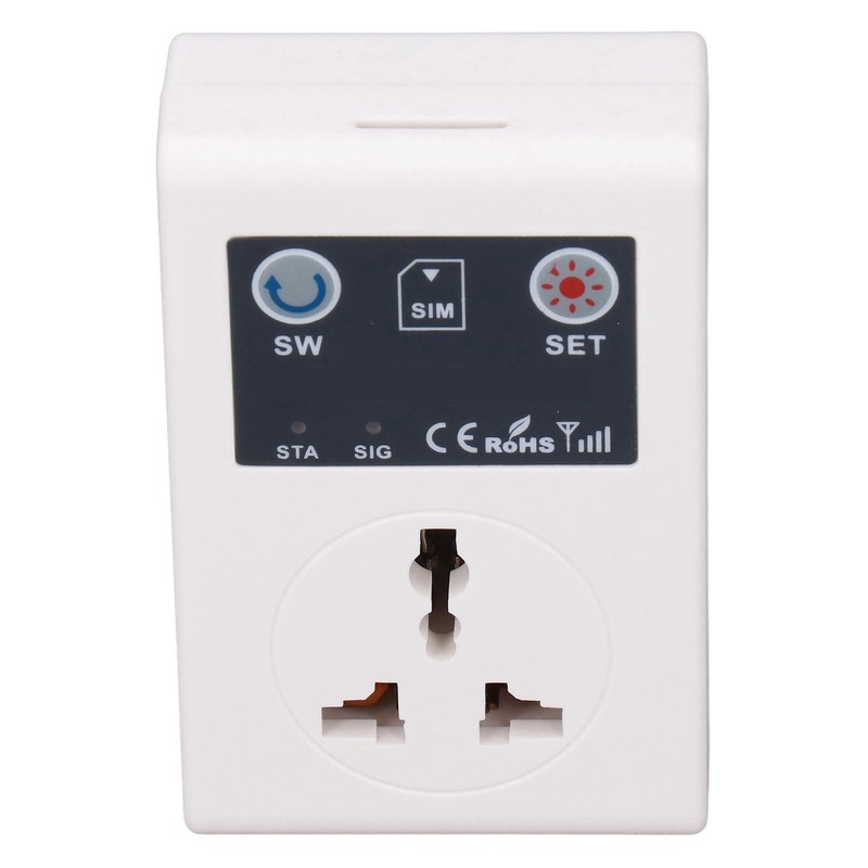 10A Smart Outlet Plug Wireless Power Socket Mobile GSM Phone