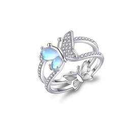 Butterfly Rings 925 Sterling Silver Butterfly Jewellery Gift for Women, Sterling Silver, Not known.