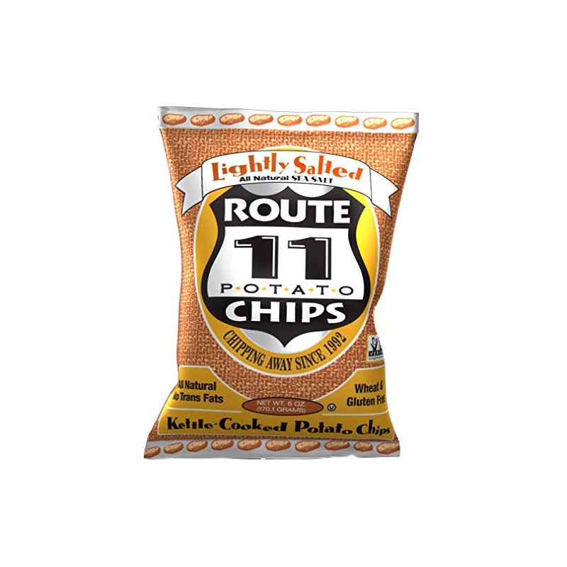 Route 11 Potato Chips Lightly Salted (6oz, 12 pack)