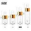 Comrzor 100 Pack 3ml Clear Glass Dropper Bottles with 4