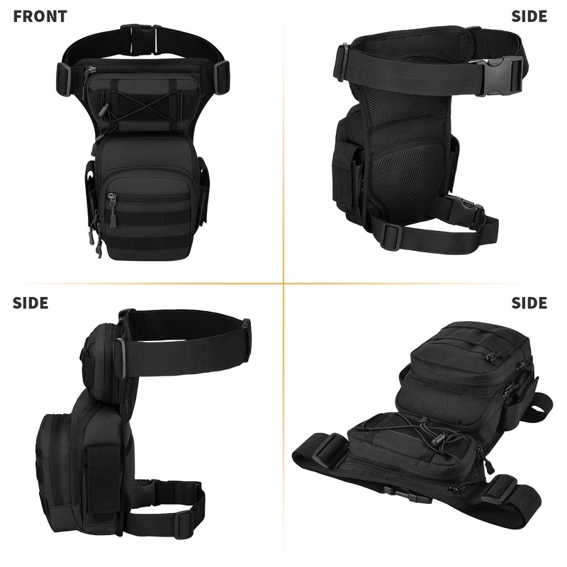 Huntvp Military Tactical Molle Drop Leg Bag Utilitary Pouch Cross