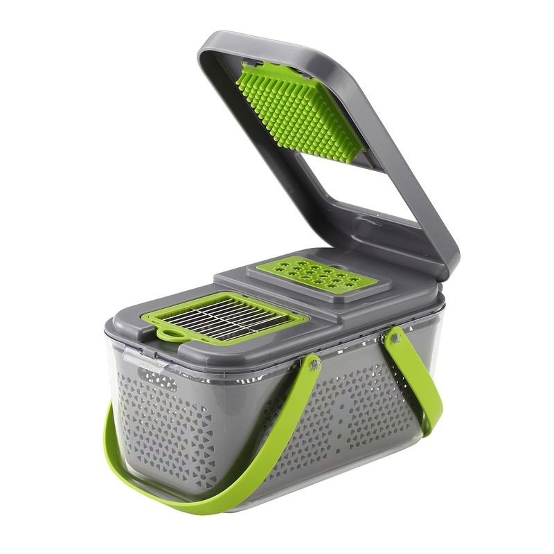 DOSMAMZ 22PCS Multi-function Vegetable & Fruit Chopper, Mandolin Food Slicer,