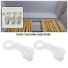 ECSiNG 100Pcs Curtain Track Glider Hooks Plastic Curtain Track Side