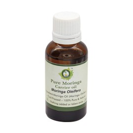 Moringa Oil Moringa Oleifera For Hair For Face For Skin Hair Oil Pure Moringa Oil 100% Pure Natural Cold Pressed Moringa Oil 50 ml 1.69 oz By R V Essential
