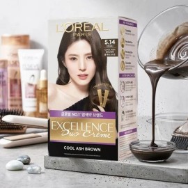 로레알파리 L'Oreal Paris Excellence Duo Cream 5.14 Cool Ash Brown / 로레알파리 엑셀랑스 듀오크림 5.14쿨 애쉬 브라운