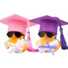 Mwmoeen Funny Academic Rubber Duck with Diploma, Pack of 2