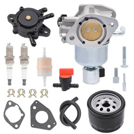 NIMTEK 16-853-19S Carburetor with Oil filter Fuel Filter Kits Fits Kohler 7000 Series Engine KT725 KT730 KT735 KT740 KT745 Lawn Mower Engine Replaces 32-853-63S 32-853-67S