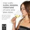 Viski Raye Angled Chardonnay Set of 2 No-Lead Premium Crystal