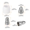 sourcing map 30pcs P80 Plasma Cutter Nozzle Electrodes and Shroud