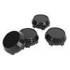 4 Pcs 60mm Wheel Center Caps Carbon Fiber Style Tyre