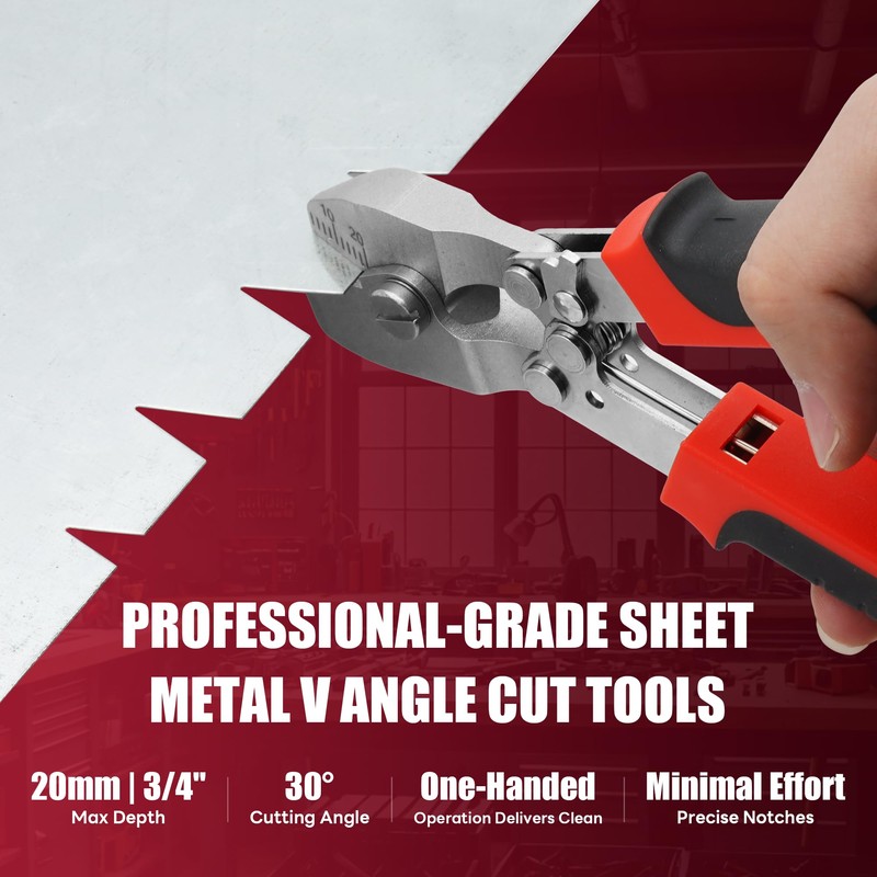 Sheet Metal Notcher - 30° V Notcher Cutting Tools, Professional