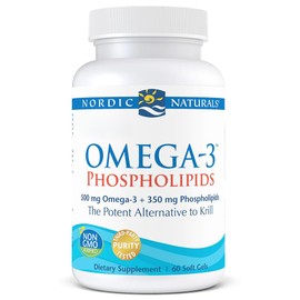 Nordic Naturals, Omega-3 Phospholipids, with Phosphatidylcholine, 60 Softgels, Lab-Tested, Gluten-Free, Soy-Free, Non-GMO
