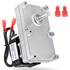 Hiorucet Auger Feed Motor 812-0170 for QuadraFire 1000 F/S, 1100i, 800 F/S Nova Pellet Stove Models, 1 RPM Counter Clockwise Rotation Auger Motor, Replacement for Part Numbers 812-0170 / PH-CCW1