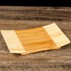 Asian Home Sashimi Sushi Bamboo Curve Serving Geta Plate -