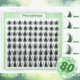 Anime Eyelash Clusters Natural Lash Clusters Fairy Lash Extension Cluster Wispy 3D Fluffy Individual Eyelashes Hair-Like Strokes Cluster Eyelash Extensions C-Curly Feathery Texture Cluster Lashes