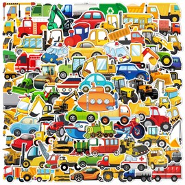 Engineering Car Stickers for Laptop (100 Pieces), Gift for Children, Teenagers, Adults, Boys, Engineering Waterproof Vinyl Sticker Stickers for Car, Motorcycles, Bicycle, Luggage, Scrapbook
