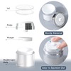 5Pcs 1.7oz Airless Pump Jar Set, FHDUSRYO Refillable Cream Jars