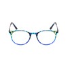 Tri Focus 2307 Round Reading Glasses, Blue Demi, 1.25