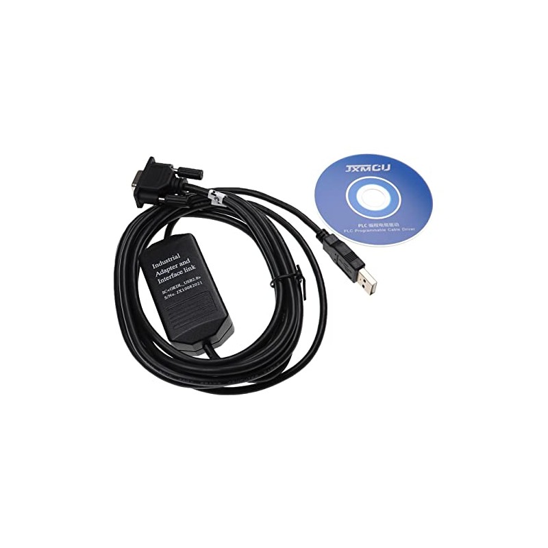 vhbw Programming Cable RS-232 Compatible with AB-SLC 5/03 5/04 5/05