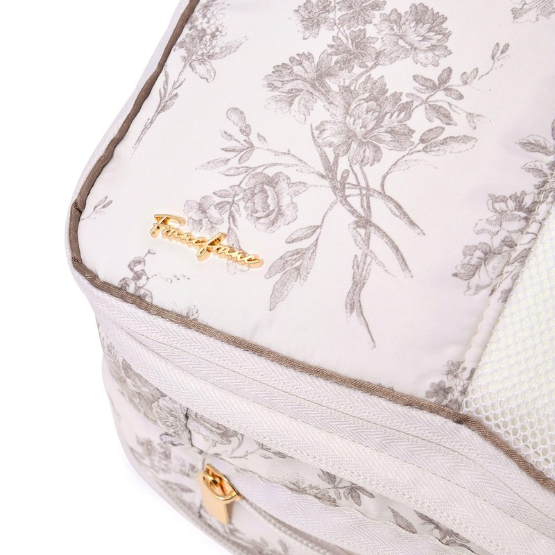 Francfranc Classic Flower Compression Organizer Small Light Pink