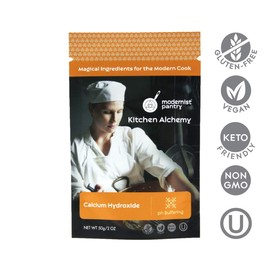 Pure Calcium Hydroxide [Slaked Lime] ⊘ Non-GMO ❤ Gluten-Free ☮ Vegan - 50g/2oz