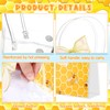 Hosuly 50 Pcs Bee Clear Plastic Gift Bags with Handles