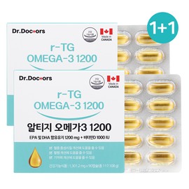Dr. Doctor's Altige Omega 3 1200 Total 6 months supply 1+1 IFOS 5STAR No odor and easy to swallow / 닥터닥터스 알티지 오메가3 1200 총6개월분 1+1 IFOS 5STAR 어취없고 목넘김 편한