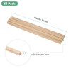 M METERXITY 50-Pack Wood Square Dowel Rods, 1/8 x 12
