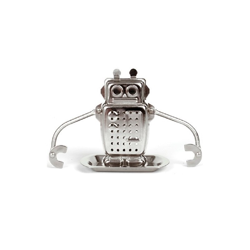 Drowning Robot Novelty 1 Cup Tea Infuser + Stand S/S