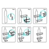 Shower Caddy Over Shower Head Rustproof Aluminum Large Hanging Shower