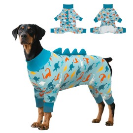 UNIPUP Dog Pajamas Large Size, Big Dog Onesie Clothes, Anti Shedding and Licking, Post Surgery Recovery Pet Pjs, Cotton Soft Material Stretchable Pet Pajamas U-COSP07XXL