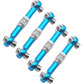 4Pcs RC Aluminum Linkages Steering Servo Rod Turnbuckle 102017 Compatible with Himoto RedCat Racing 1/10 On-Road RC Car