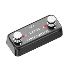 Dual Footswitch Pedal Momentary 2-Way Pedal Foot Switch Controller Ampero Switch 6.35 mm, Latch Tap Switch For Guitar Effect Pedal
