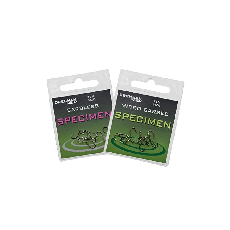 Drennan Specimen Barbless Hooks: Size 8