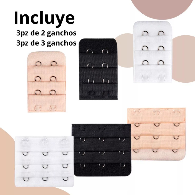 Veraly Extensor Sosten Brasier De 2 Y 3 Ganchos Set