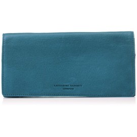 Catherine Hamnet London Wallet, Made with High Quality Domestic Soft Leather, Soft, blue